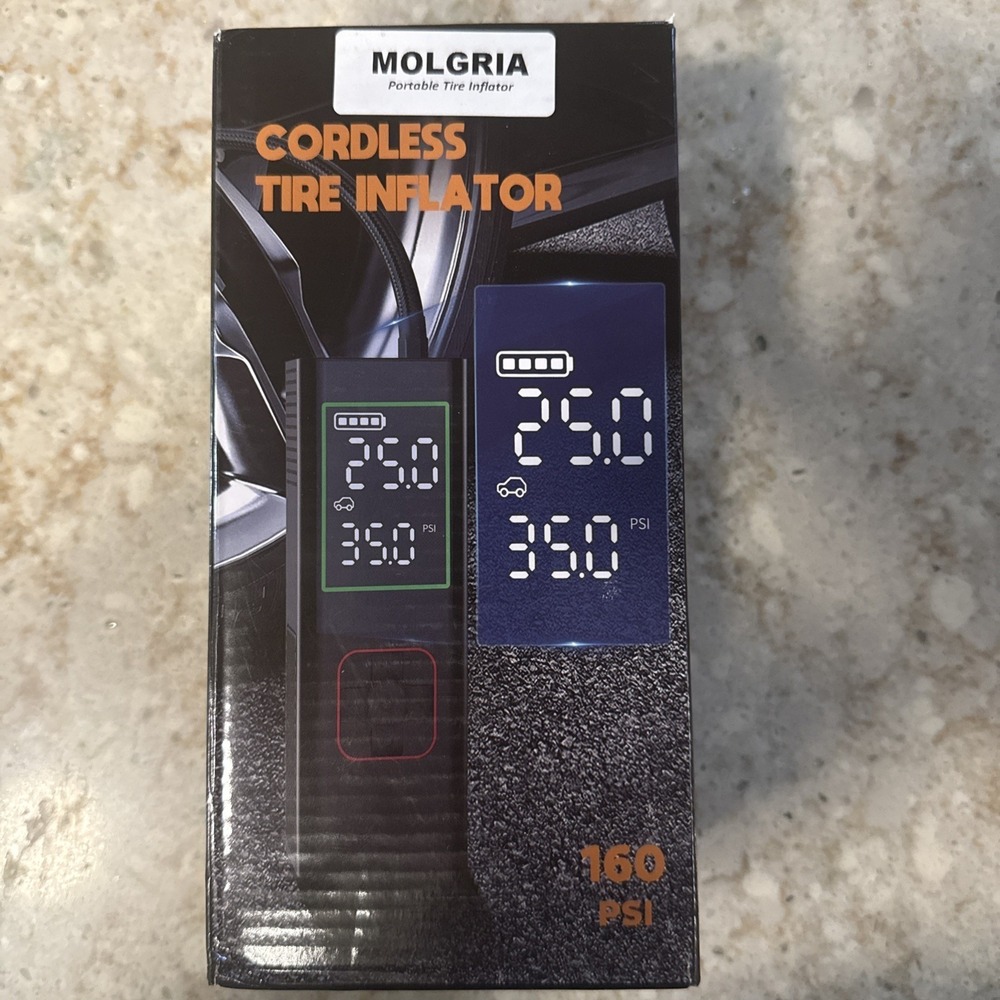 MOLGRIA 160PSI Tire Inflator Portable Air Compressor